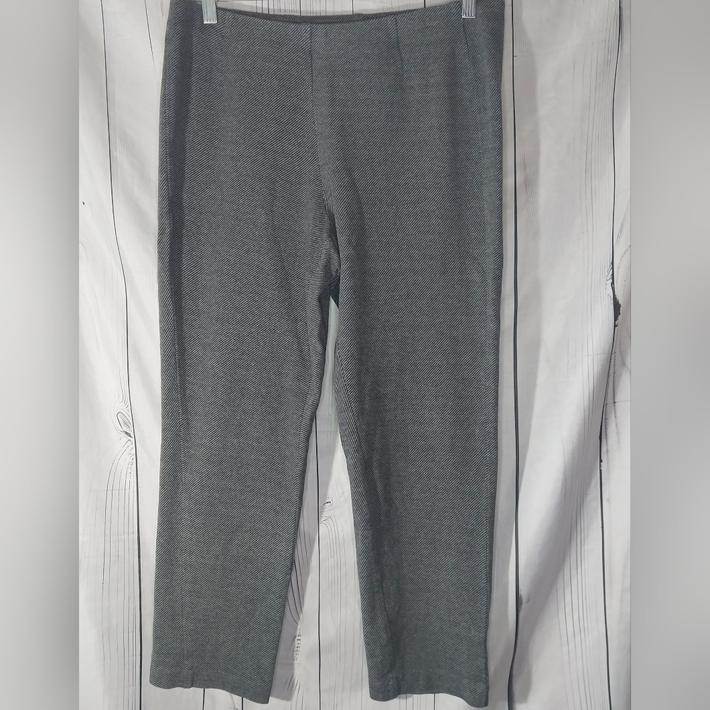 J. Jill Houndstooth Pull-On Ponte Classic Minimalist Slim Leg Pants